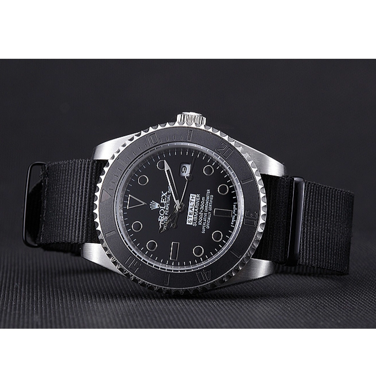 Rolex aaa copy Rolex Submariner 621988 Black Stealth 0702